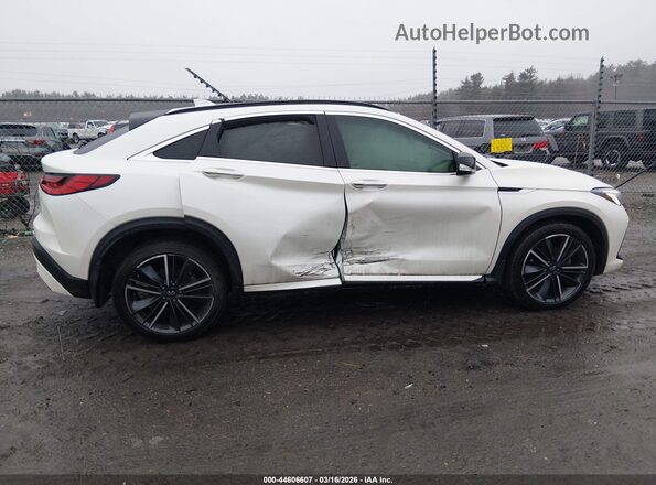 3PCAJ5JRXPF107337 2023 INFINITI QX55 White უკანა სალონის ხედი