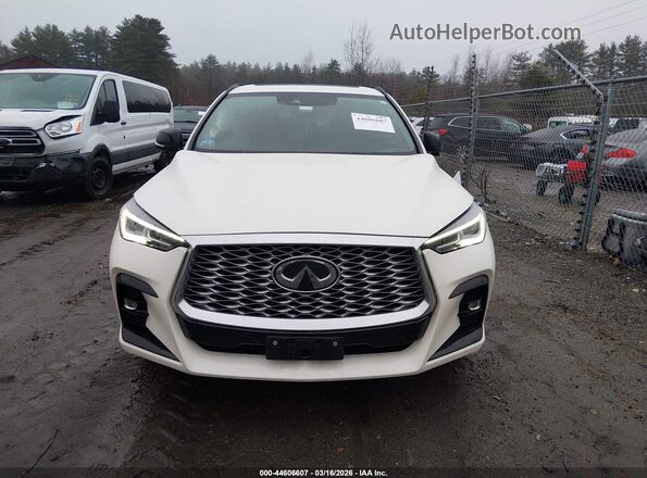 3PCAJ5JRXPF107337 2023 INFINITI QX55 White ხელსაწყოთა პანელის ხედი