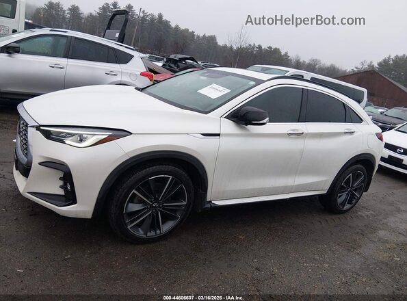 3PCAJ5JRXPF107337 2023 INFINITI QX55 White სალონის 360-გრადუსიანი ხედი