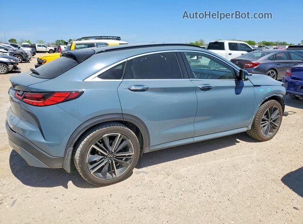 3PCAJ5K34NF103436 2022 INFINITI QX55 Turquoise Задня права чверть