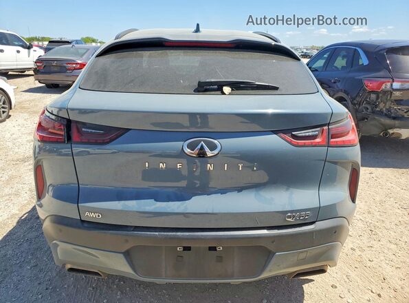 3PCAJ5K34NF103436 2022 INFINITI QX55 Turquoise Вид ззаду