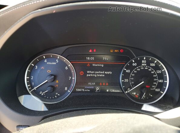 3PCAJ5K34NF103436 2022 INFINITI QX55 Turquoise Вид щитка приладів