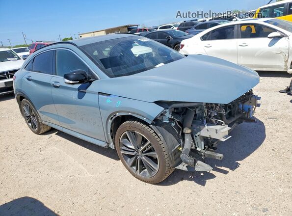 3PCAJ5K34NF103436 2022 INFINITI QX55 Turquoise Передня права чверть