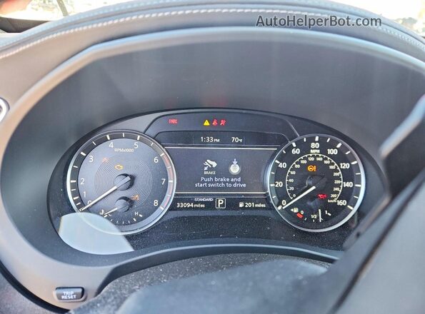 3PCAJ5K37NF105021 2022 INFINITI QX55 Красный Вид щитка приборов