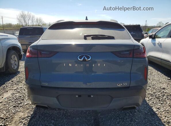 3PCAJ5K37NF110591 2022 INFINITI QX55 Blue Vista trasera