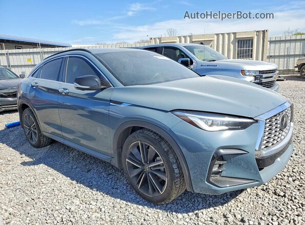3PCAJ5K37NF110591 2022 INFINITI QX55 Blue Delantero derecho