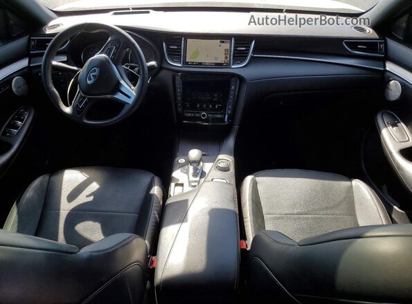 3PCAJ5K37NF110591 2022 INFINITI QX55 Blue Vista del salpicadero