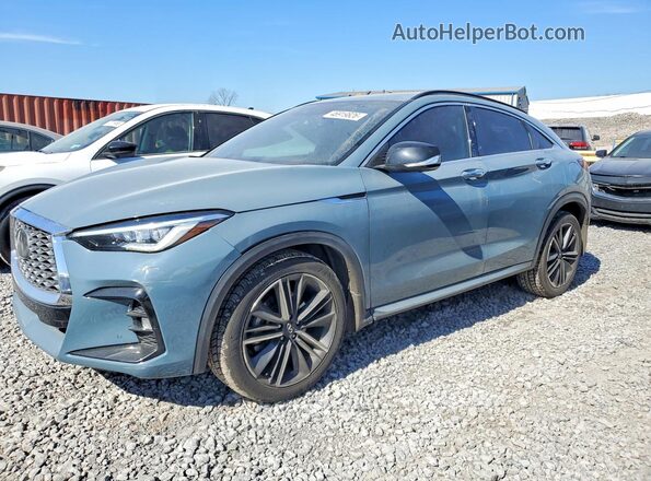3PCAJ5K37NF110591 2022 INFINITI QX55 Blue Vista tres cuartos delantera izquierda