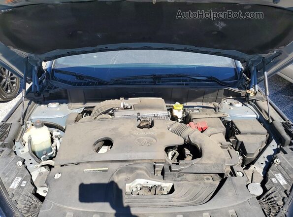 3PCAJ5K37NF110591 2022 INFINITI QX55 Blue Vista del compartimento del motor
