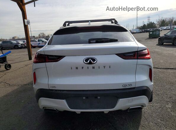 3PCAJ5LR4PF121313 2023 INFINITI QX55 White Widok z tyłu