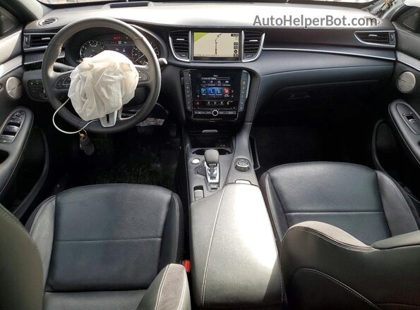 3PCAJ5LR4PF121313 2023 INFINITI QX55 White Widok deski rozdzielczej
