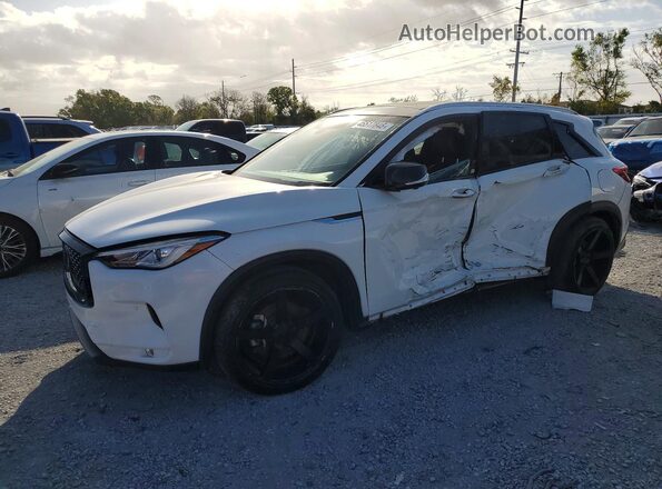 3PCAJ5M10KF102064 2019 INFINITI QX50 White Передня ліва чверть
