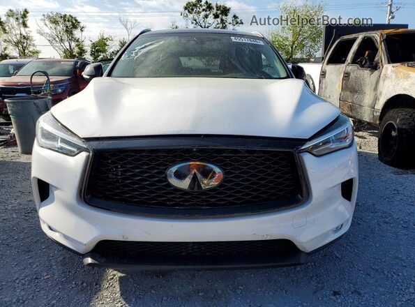 3PCAJ5M10KF102064 2019 INFINITI QX50 White Вид спереду