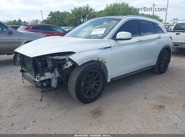 3PCAJ5M10KF120886 2019 INFINITI QX50 Белый Передняя левая четверть
