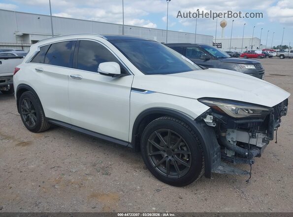 3PCAJ5M10KF120886 2019 INFINITI QX50 Белый Передняя правая четверть