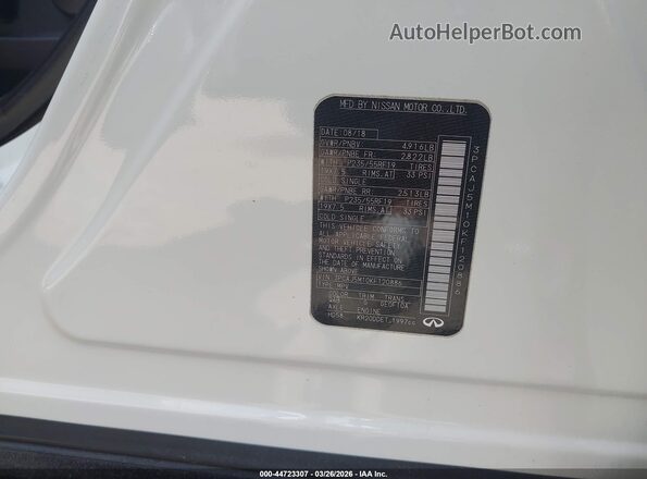 3PCAJ5M10KF120886 2019 INFINITI QX50 Белый Вид подкапотного пространства