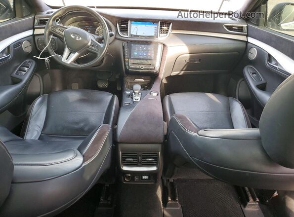 3PCAJ5M16KF104319 2019 INFINITI QX50 White Widok deski rozdzielczej
