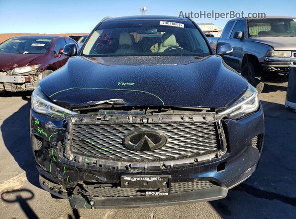 3PCAJ5M17KF121520 2019 INFINITI QX50 Blue Դիմացի տեսք