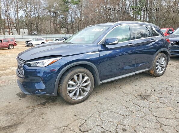 3PCAJ5M17KF133585 2019 INFINITI QX50 Blue Front left