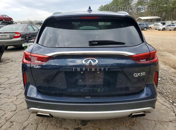 3PCAJ5M17KF133585 2019 INFINITI QX50 Blue Rear view