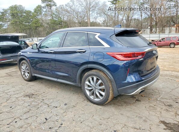 3PCAJ5M17KF133585 2019 INFINITI QX50 Blue Rear left