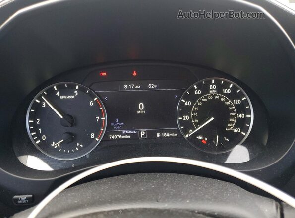 3PCAJ5M17KF138463 2019 INFINITI QX50 White Widok zestawu wskaźników