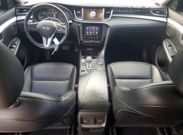 3PCAJ5M17KF138463 2019 INFINITI QX50 White Widok deski rozdzielczej
