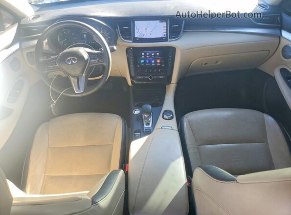 3PCAJ5M19KF107084 2019 INFINITI QX50 White Widok deski rozdzielczej