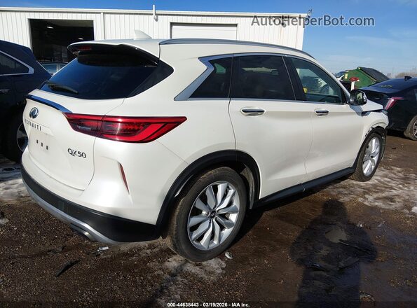 3PCAJ5M30KF108528 2019 INFINITI QX50 Белый Задняя правая четверть