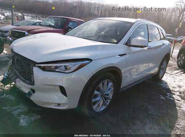 3PCAJ5M30KF108528 2019 INFINITI QX50 Белый Передняя левая четверть