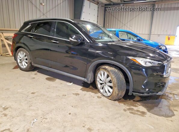 3PCAJ5M35KF107942 2019 INFINITI QX50 Черный Передняя правая четверть