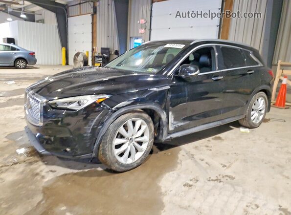 3PCAJ5M35KF107942 2019 INFINITI QX50 Черный Передняя левая четверть