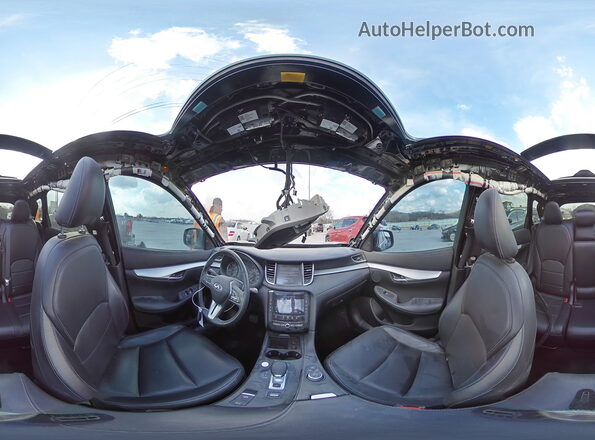 3PCAJ5M38KF131135 2019 INFINITI QX50 Черный Панорамный вид салона 360°