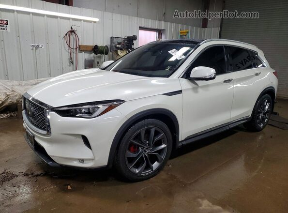 3PCAJ5M3XKF145070 2019 INFINITI QX50 White Передня ліва чверть