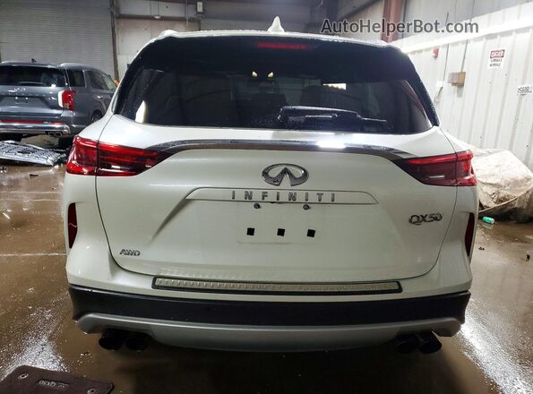 3PCAJ5M3XKF145070 2019 INFINITI QX50 White Вид ззаду