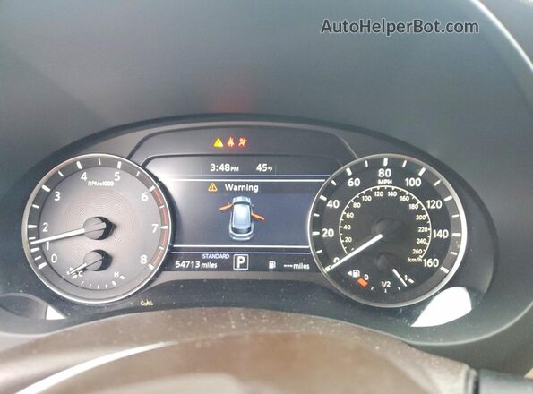 3PCAJ5M3XKF145070 2019 INFINITI QX50 White Вид щитка приладів