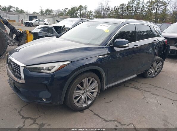 3PCAJ5M3XLF117156 2020 INFINITI QX50 Blue Front left
