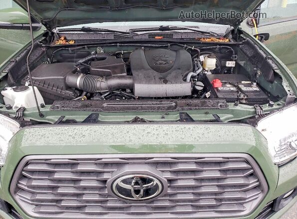 3TMCZ5AN2MM411414 2021 TOYOTA TACOMA Green Widok wnętrza z tyłu