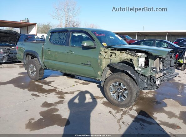 3TMCZ5AN6MM419189 2021 TOYOTA TACOMA Green Передня права чверть
