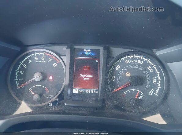 3TMCZ5ANXLM300091 2020 TOYOTA TACOMA White უკანა სავარძლების ხედი