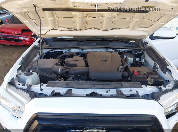 3TMCZ5ANXLM300091 2020 TOYOTA TACOMA White უკანა ხედი