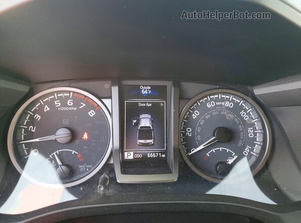 3TMDZ5BN2LM093523 2020 TOYOTA TACOMA Серый Вид щитка приборов