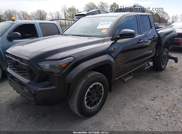 3TMLB5JN2RM016063 2024 TOYOTA TACOMA Black წინა მარცხენა ხედი სამი მეოთხედიდან