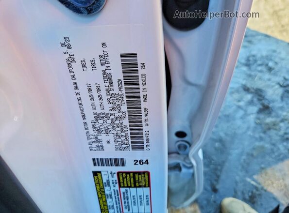 3TMLB5JN5SM176153 2025 TOYOTA TACOMA White Вид підкапотного простору
