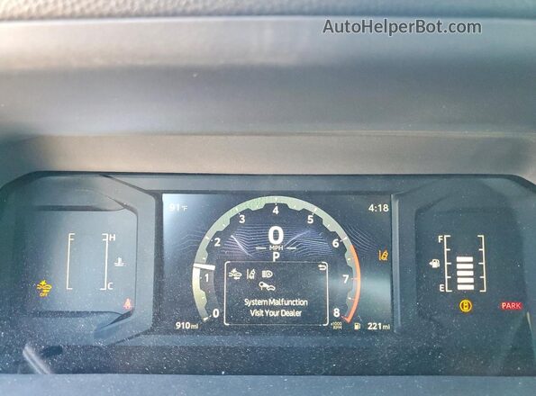 3TYJDAKN7ST020337 2025 TOYOTA TACOMA White Սարքավորումների վահանակի տեսք