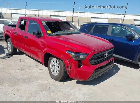 3TYKD5HN9ST031987 2025 TOYOTA TACOMA Красный Передняя правая четверть