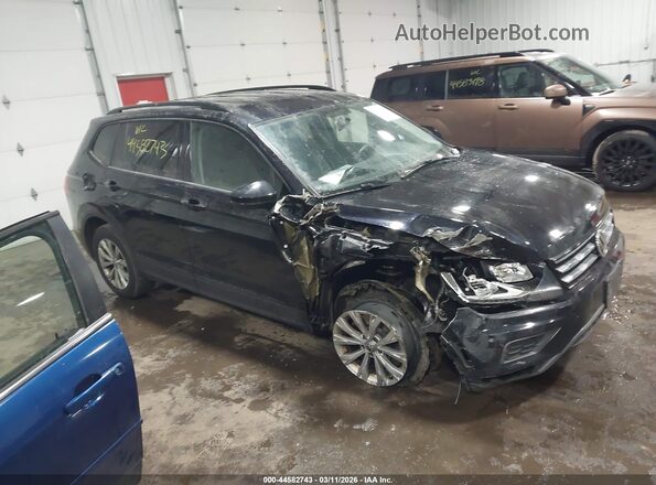 3VV0B7AX6KM066505 2019 VOLKSWAGEN TIGUAN Черный Передняя правая четверть