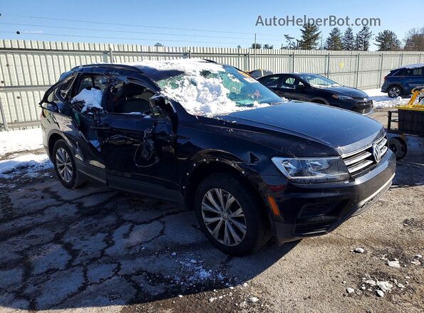 3VV0B7AX8JM126069 2018 VOLKSWAGEN TIGUAN Черный Передняя правая четверть