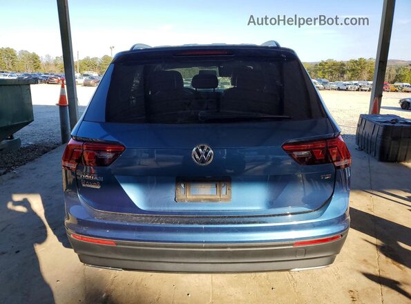 3VV1B7AX5JM098168 2018 VOLKSWAGEN TIGUAN Синий Вид сзади