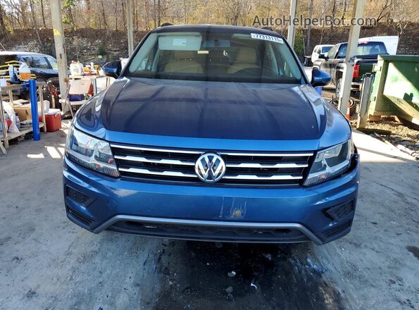 3VV1B7AX5JM098168 2018 VOLKSWAGEN TIGUAN Синий Вид спереди